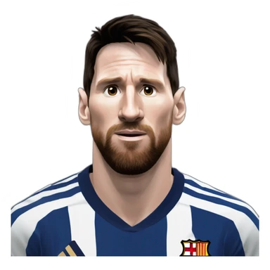 Messi avec le doit sur le net sticker