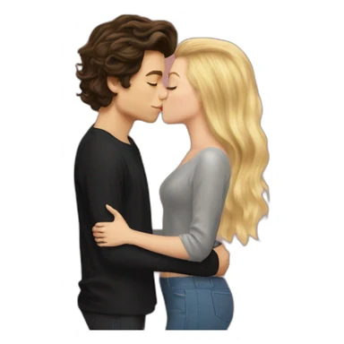 harry styles kissing blonde girl sticker