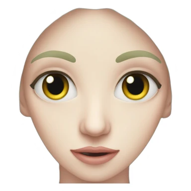 Pale skin red eye elf sticker