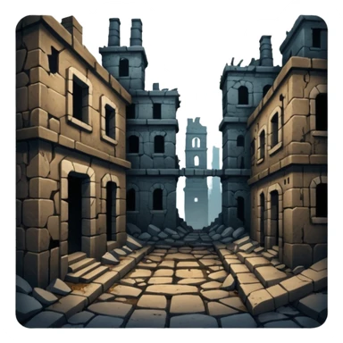 dark corrupted city underground sticker