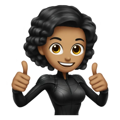 Black Widow thumbs up  sticker