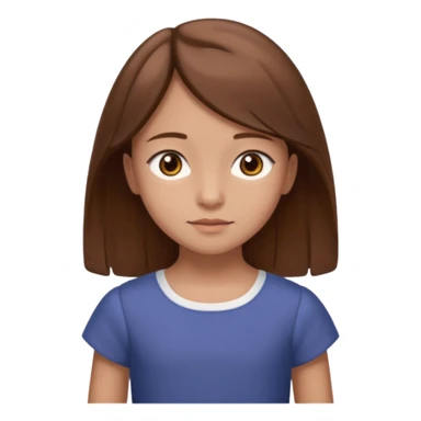Daria whit brown hair and brown eyes a 7 y.o kid sticker