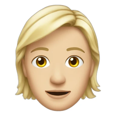 marine lepen avec un voile sticker