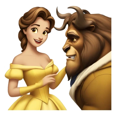 beauty and the beast belle sticker