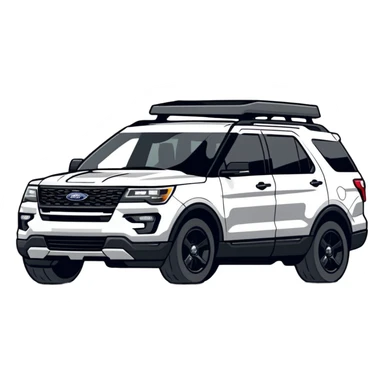 Ford Explorer SUV sticker