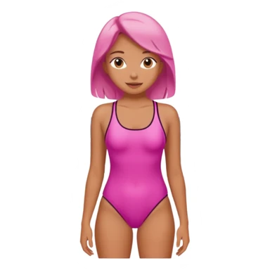 GIRL IN pink on the beach sticker