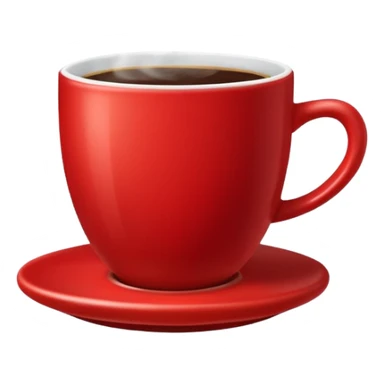 coffee in a red cup sticker