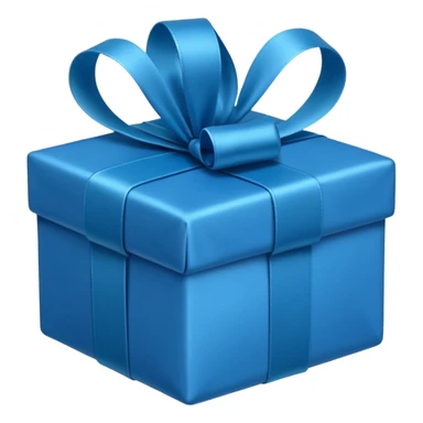 blue gift emoji sticker