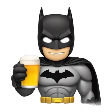 Batman qui boit une bière  sticker