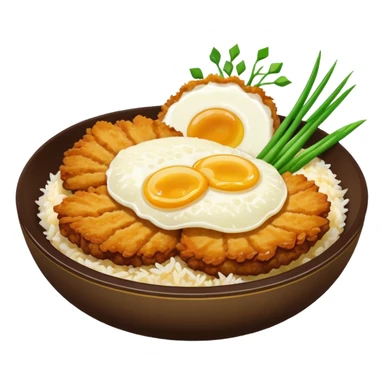 katsudon in a bowl sticker