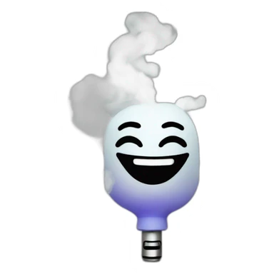 Vape happy with smoke sticker