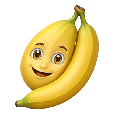 crea un emoji de un guineo tipo ed de pixar  sticker