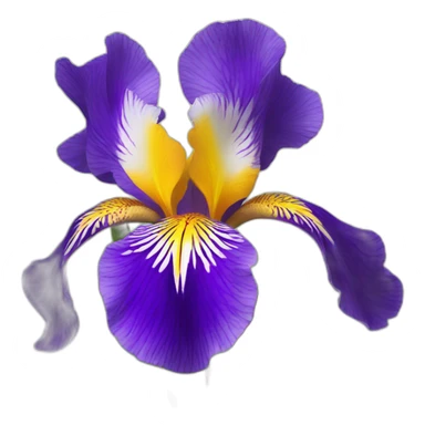 Iris flower on mount Olympus sticker