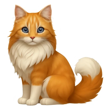 Change the cat's eyes to bright blue, keep the rest the same, with no background sticker