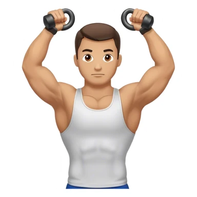 man Kettlebell Exercises sticker