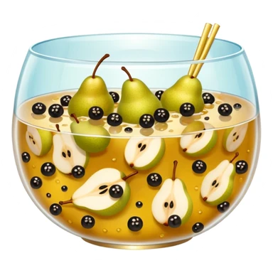 pear and boba soup sticker