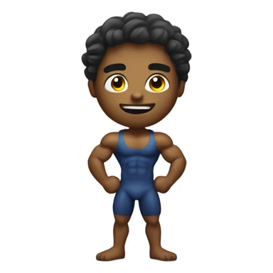 Pip-squeak body builder sticker