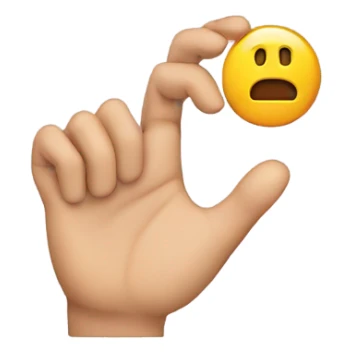 Hand making a C sticker