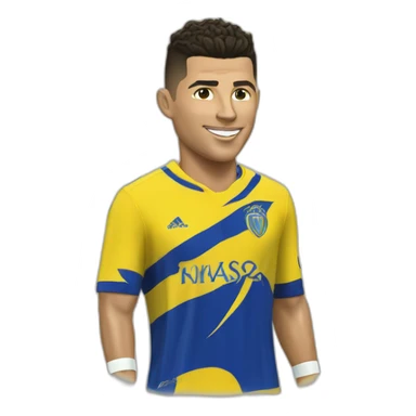 ronaldo on al nassr sticker
