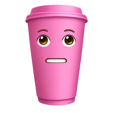 Pink Inés coffee sticker