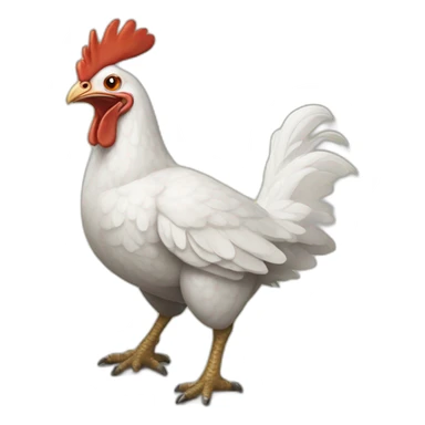 poulet sur dinosaures sticker