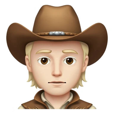 cowboy with this face 🫩 sticker