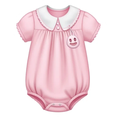 Pink baby clothes sticker