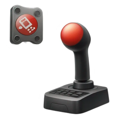 joystick with prohibited sign next to it sticker