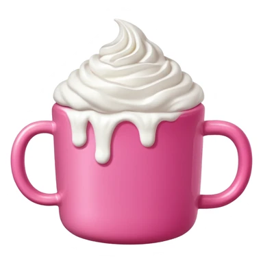 Cioccolata calda rosa aesthetic senza faccia sticker