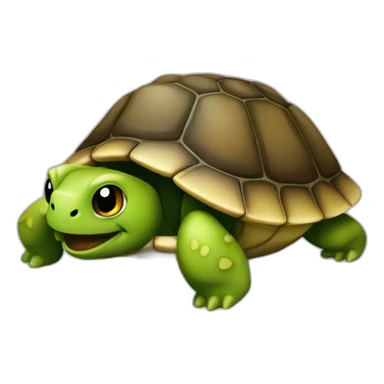 Tortue entrain de manger sticker