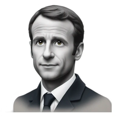 Macron-faded sticker