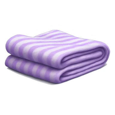 Realistic lilac blankets neatly folded sticker