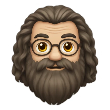 hagrid in harry potter sticker