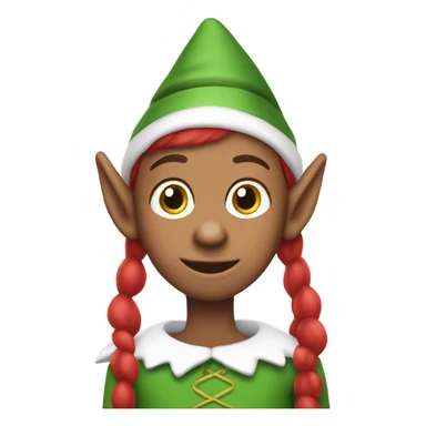 Elf on the Shelf red  sticker