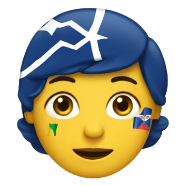 dame un emoji de Enid con una bandera de Brasil  sticker