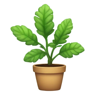 Cute plant sticker