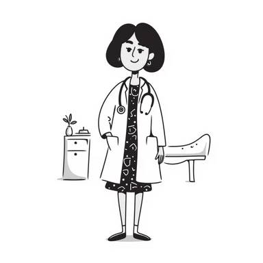 woman doctor sticker