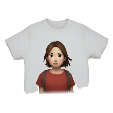Ellie the last of us red t-shirt Little bit dezoom sticker
