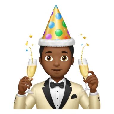do an emoji of a black guy with baby oil and dyddys parti sticker