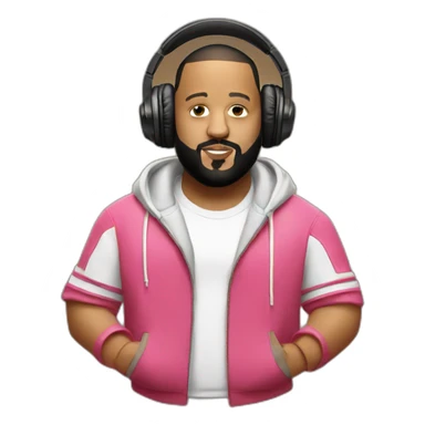 Dj khaled with headphones sticker