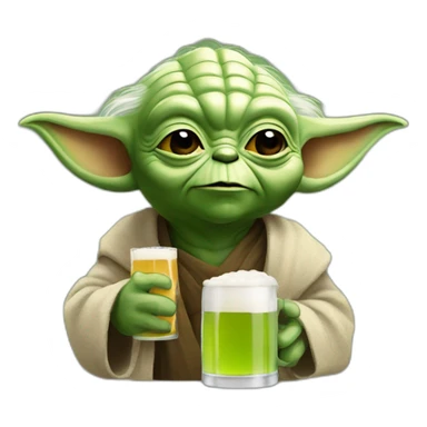 Yoda-drink-beer sticker