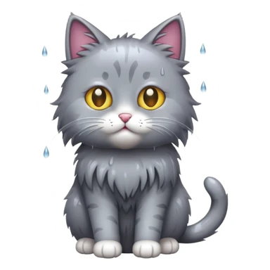 cat in the rain sticker