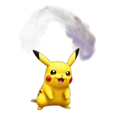 Pikachu sur dracaufeu sticker