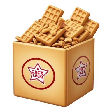 A box of cracker jacks sticker