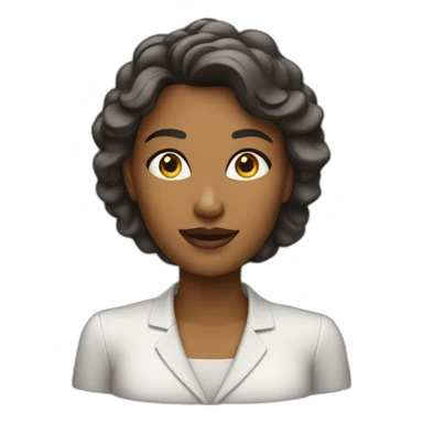 A lady boss who has full of attention and focus and peace inside sticker