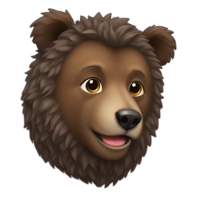gay hairy bear sticker