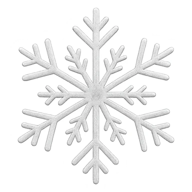 sparkly white snowflake sticker