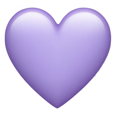 Light lavendar colored heart sticker