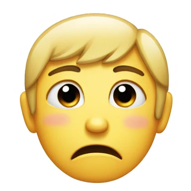 Crying face with a forced smile  sticker