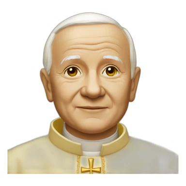 john-paul-ii-skin-color-yellow sticker
